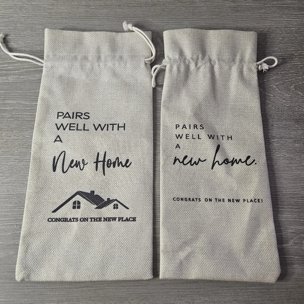 Pair of New Home Wine Bags